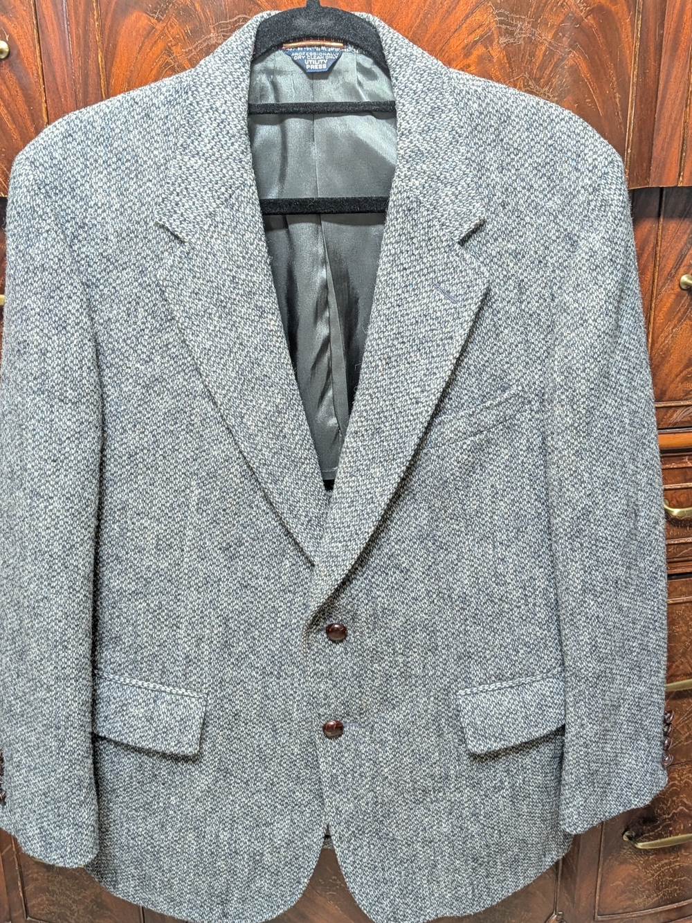 Nordstrom Scottish Wool Gray Tweed Men's Blazer